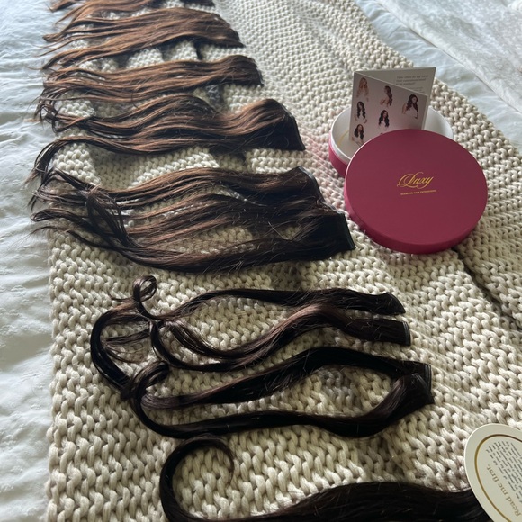 Luxy seamless 16 inch dark brown extensions 160 grams - Picture 4 of 6